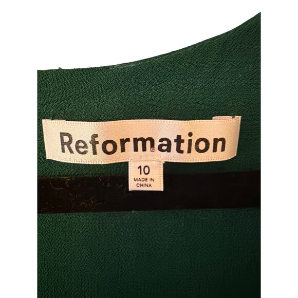 Reformation Green Midi Dress - Picture 2 of 6
